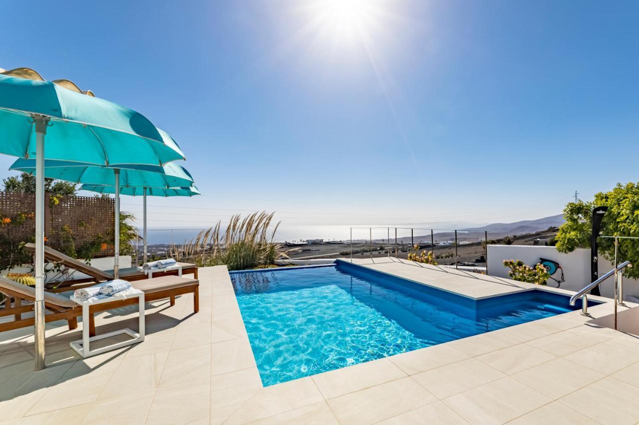 "New" Deluxe Designer Villa Infinity, With Panoramic Sea Views,Own Exclusive Heated Private Pool, Subtropical Gardens Tías Exterior foto